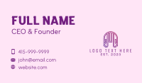 Karaoke Bar Business Card example 2