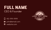 Wood Cutting Business Card example 2