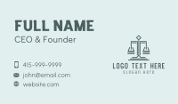 Law Justice Scale Business Card