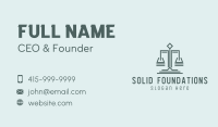 Law Justice Scale Business Card