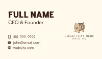 Pig Beer Barrel Business Card