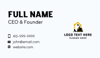 Excavator Machine House Business Card