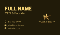 Star Swoosh Celebrity Business Card
