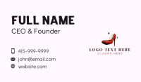 Stiletto Fashion Shoe Business Card