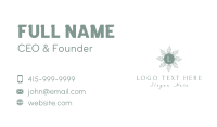 Floral Wreath Lettermark Business Card Design