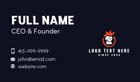 Mohawk Skull Punk Business Card