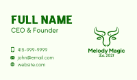 Green Nature Bull Business Card