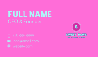 Sweet Dessert Emblem Letter Business Card Image Preview