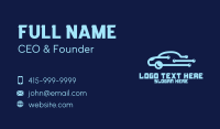 Digital Blue Car Business Card