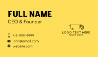 Fast Cargo Truck Business Card Design