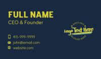 Graffiti Badge Wordmark Business Card