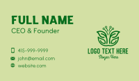 Garden Seedling Leaves  Business Card Design