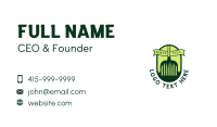 Rake Grass Backyard Business Card Design