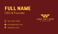 Royalty Crown Wings Business Card