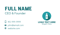 Blue Medicine Bottle Business Card