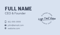 Casual Business Card example 3