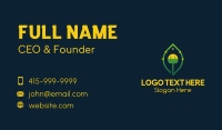 Leaf Eco Bulb Business Card Design
