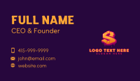 Graffiti Mural Letter S Business Card