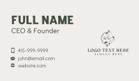 Organic Massage Therapy Business Card Design