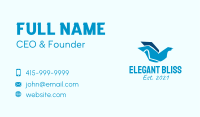Blue Flying Pigeon  Business Card