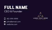 Triangle Finance Consultant Business Card