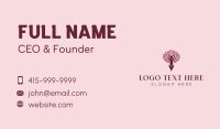 Yoga Woman Tree Business Card