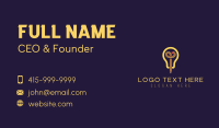 Pencil Bulb Publisher Business Card