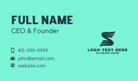 Wing Business Letter S Business Card