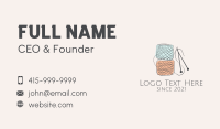 Knitting Business Card example 4