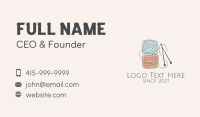 Tailor Crochet Ball  Business Card Design