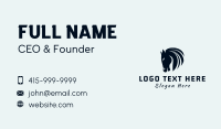 Horse Equine Silhouette Business Card