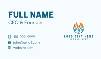 Flame Cooling Breeze Business Card
