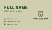 Military Gun Skull Business Card Design