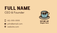 Tuxedo Coffee Cup Business Card