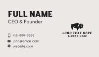 Black Bison Animal  Business Card