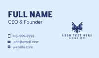 Blue Eagle Crest Business Card Design