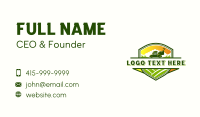 Lawn Mower Horticulture Business Card Design