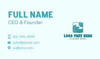 Ocean Wave Surfing Business Card