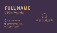 Royal Crown Shield Business Card Design