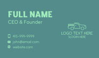 Green Farm Truck  Business Card Design