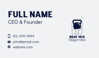 Kettlebell Weights Exercise Business Card