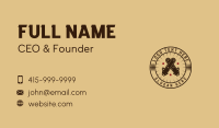 Premium Chainsaw Badge Business Card