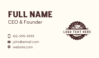 Saw Lumber Wood Business Card Design