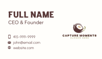 Organic Coconut Tropical Business Card