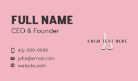 Beauty Business Lettermark Business Card