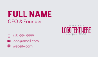 Stylish Business Card example 4