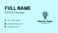 Multicolor Balloon Bulb Business Card