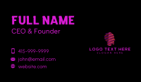 Human AI Technology Business Card