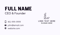 Modern Corporate Letter L Business Card