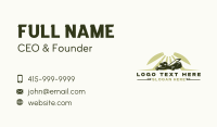 Lawn Mower Garden Cleaning Business Card